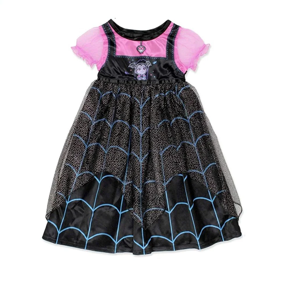 Girls Disney Vampirina Girls Fantasy Princess Nightgown Pajamas 2T